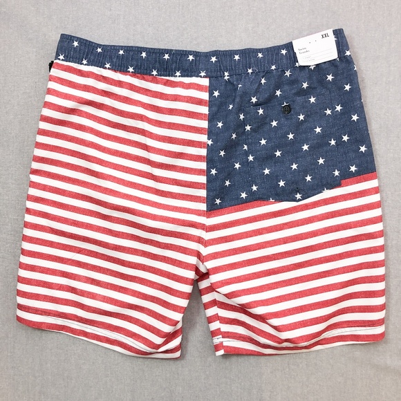 7.5" American Flag Thirteenth Board Shorts XXL - Picture 4 of 8